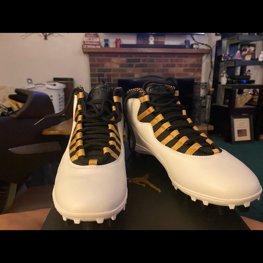 One pair of Air Jordan football cleats
